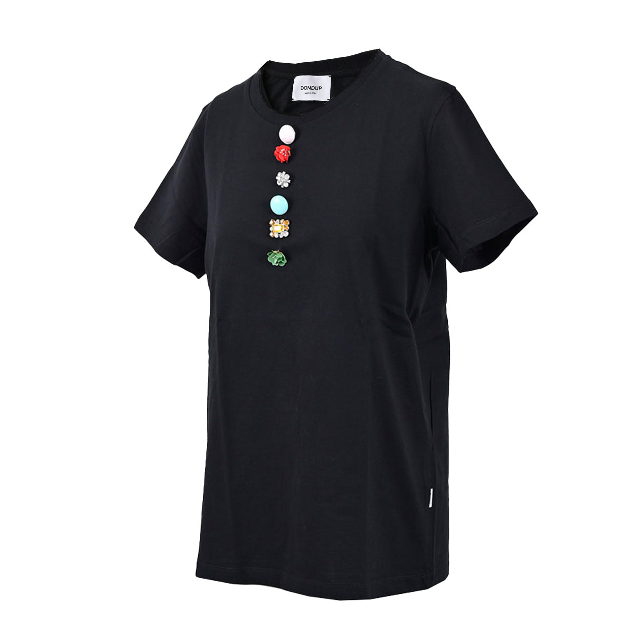 【期間限定SALE】 ドンダップ DONDUP Tシャツ S007 JF049D Q37 ブラック レディース