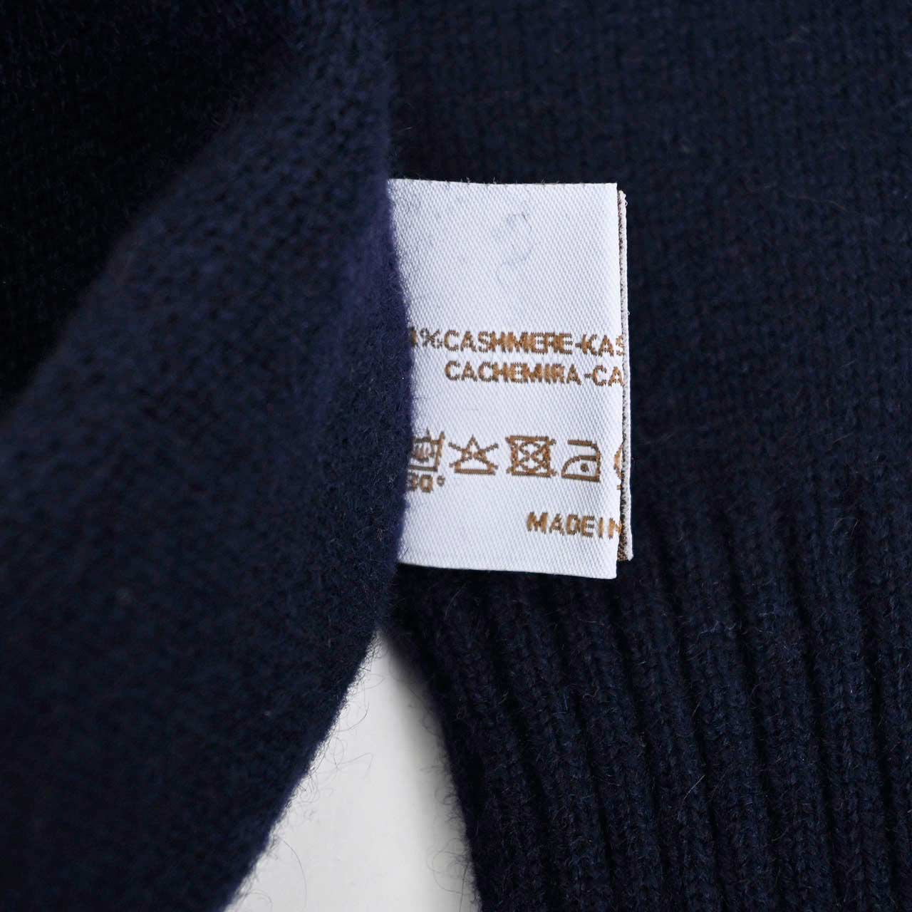 カングラ KANGRA クルーネックセーター 9100 01 ネイビー メンズ レディース 【ラスト1点 54サイズ】 カシミヤ100% 【プライスダウン】