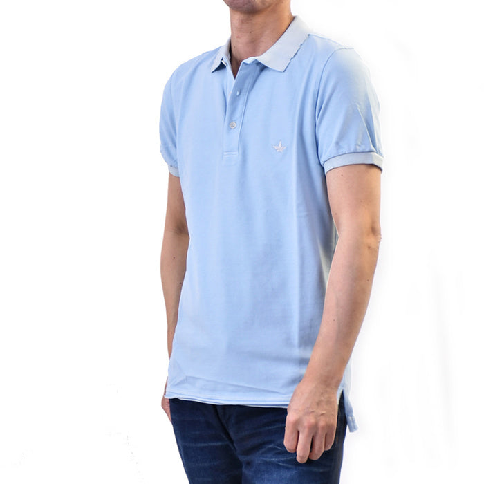 【29%OFF】 マッキアジェー MACCHIA J. ポロシャツ 18SMPL 03 T3006 36 ブルー メンズ ゴルフ 【ラスト1点 Lサイズ】