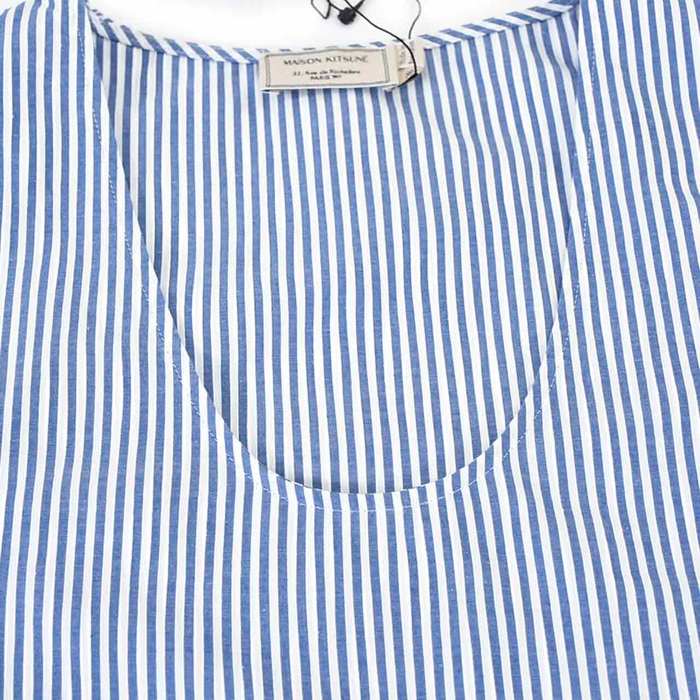 メゾン キツネ MAISON KITSUNE カットソー SS17W014 ブルー レディース 【ラスト1点 36サイズ】 【プライスダウン】