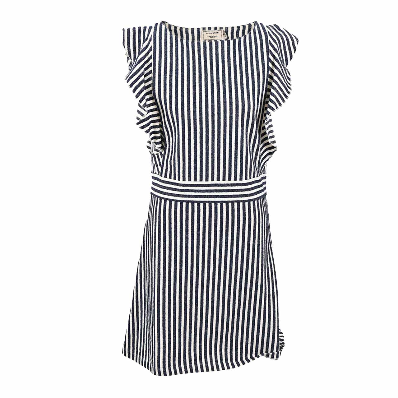 【期間限定SALE】 メゾン キツネ MAISON KITSUNE ワンピース SS17W742 ネイビー レディース 【ラスト1点 Mサイズ】