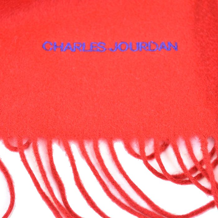 【期間限定SALE】 シャルル ジョルダン CHARLES JOURDAN ストール 06 45045 19 レッド メンズ レディース カシミヤ100%