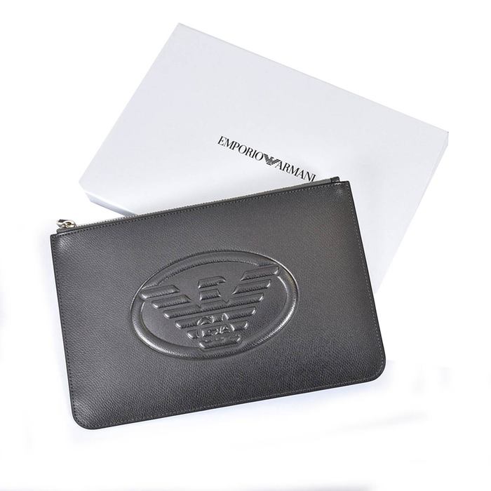 【期間限定SALE】 エンポリオ アルマーニ EMPORIO ARMANI フラットケース Y3H093 YH18A 80233 グレー メンズ レディース