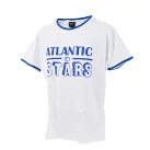 アトランティック スターズ メンズ 丸首 カジュアル Tシャツ ATLANTIC STARS AMS1919 ホワイト ブルー
