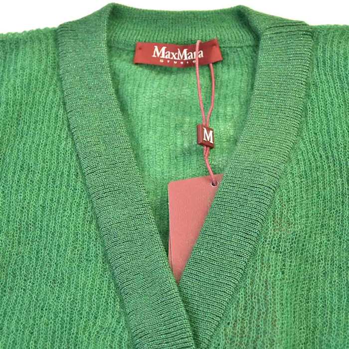 【SALE】 マックスマーラ ステュディオ MAX MARASTUDIO カーディガン ELIGIO 63460499 003 グリーン レディース 【ラスト1点 Sサイズ】 【再入荷なし 在庫限り】