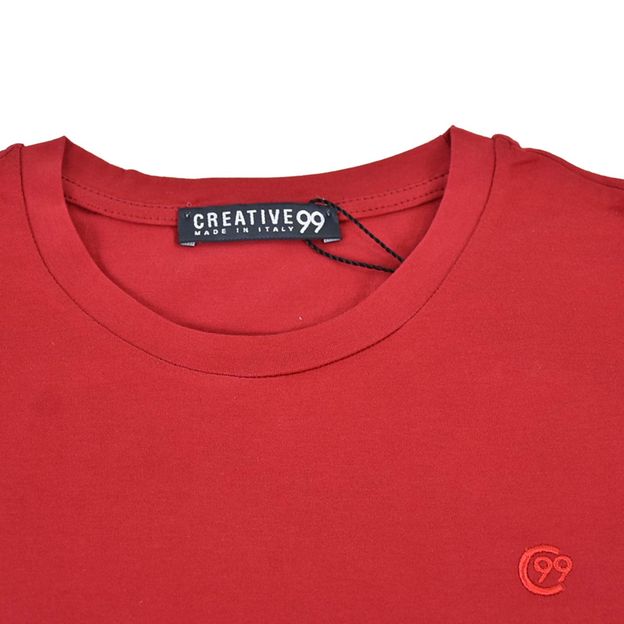 【79%OFF】 クリエイティブ99 CREATIVE99 Tシャツ 40002 022 レッド メンズ 【ラスト1点 Lサイズ】