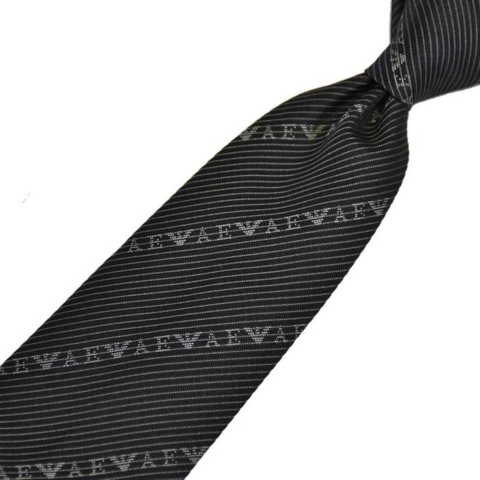 エンポリオ アルマーニ EMPORIO ARMANI ネクタイ 9P618 00120 ブラック メンズ 就職祝い 誕生日 新生活応援 ギフト プレゼント 【プライスダウン】