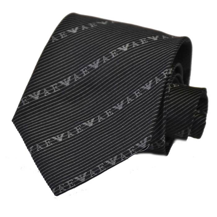 エンポリオ アルマーニ EMPORIO ARMANI ネクタイ 9P618 00120 ブラック メンズ 就職祝い 誕生日 新生活応援 ギフト プレゼント 【プライスダウン】