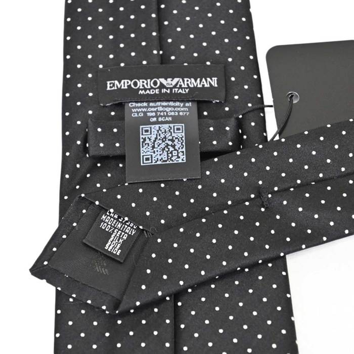 エンポリオ アルマーニ EMPORIO ARMANI ネクタイ OA673 00320 ブラック メンズ 就職祝い 誕生日