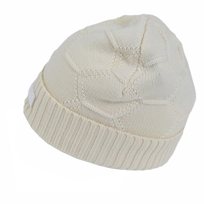 ボーラー BALR. ニット帽 B10323 Knitted Hexagon Beanie ホワイト レディース 【プライスダウン】