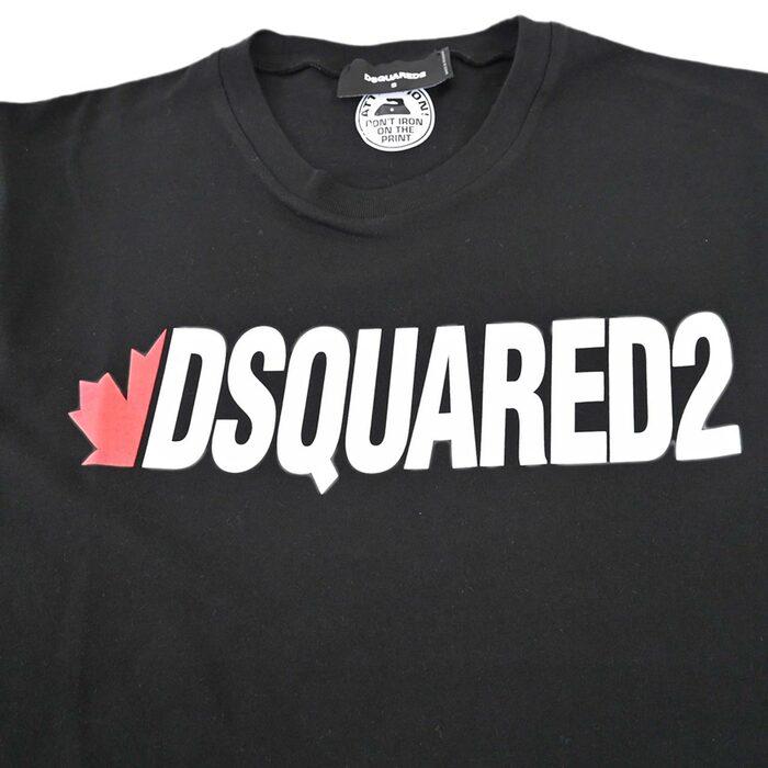 【41%OFF】 ディースクエアード DSQUARED2 Tシャツ S74GD0834S21600900 ブラック メンズ 【ラスト1点 Sサイズ】