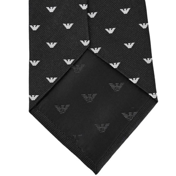 エンポリオ アルマーニ EMPORIO ARMANI ネクタイ 1P616 00120 ブラック メンズ 就職祝い 誕生日 新生活応援 ギフト プレゼント 【プライスダウン】