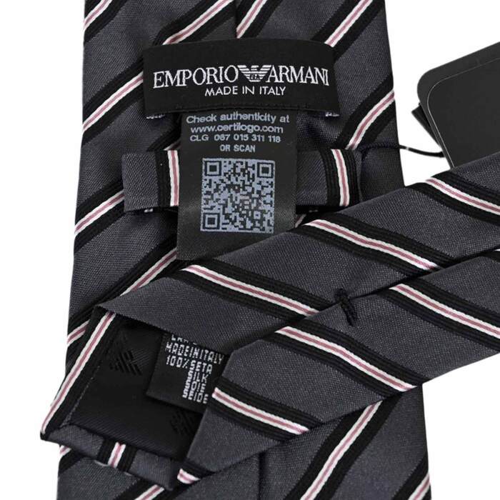エンポリオ アルマーニ EMPORIO ARMANI ネクタイ 1P645 02143 グレー メンズ 就職祝い 誕生日