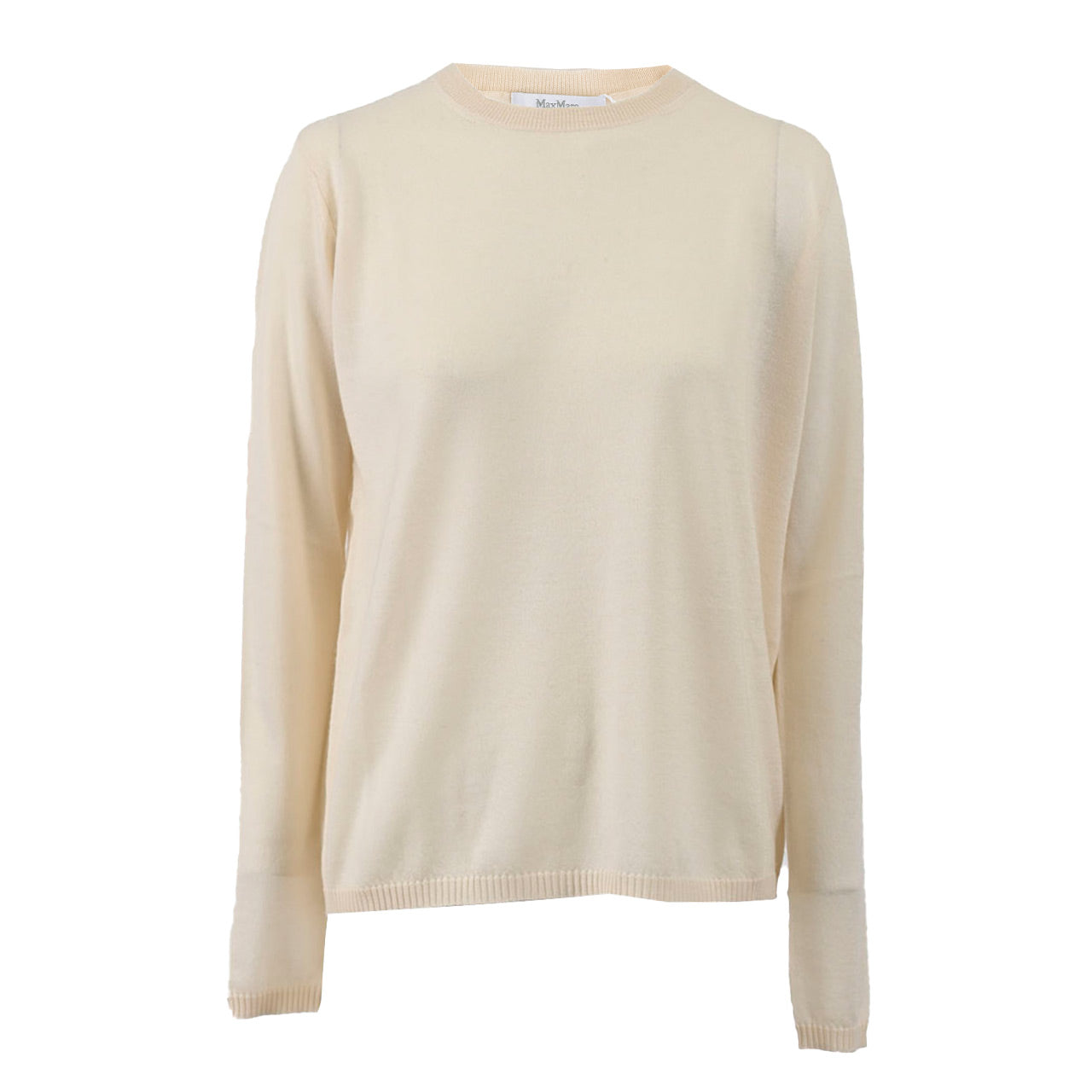 【SALE】 マックスマーラ MAXMARA クルーネックセーター MARMO 136613196 008 クリーム レディース カシミヤ100% 【ラスト1点 XSサイズ】 【再入荷なし 在庫限り】