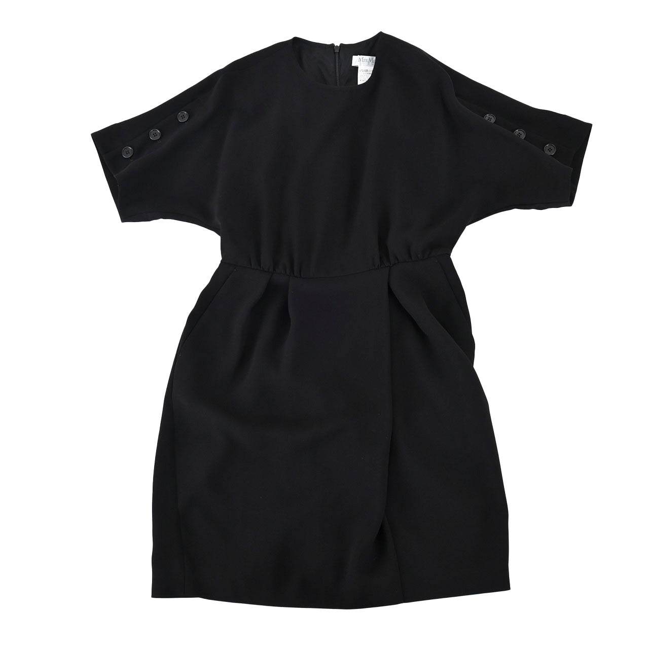 【SALE】 マックスマーラ MAXMARA ワンピース PITTURA 122610196 003 ブラック レディース 【再入荷なし 在庫限り】