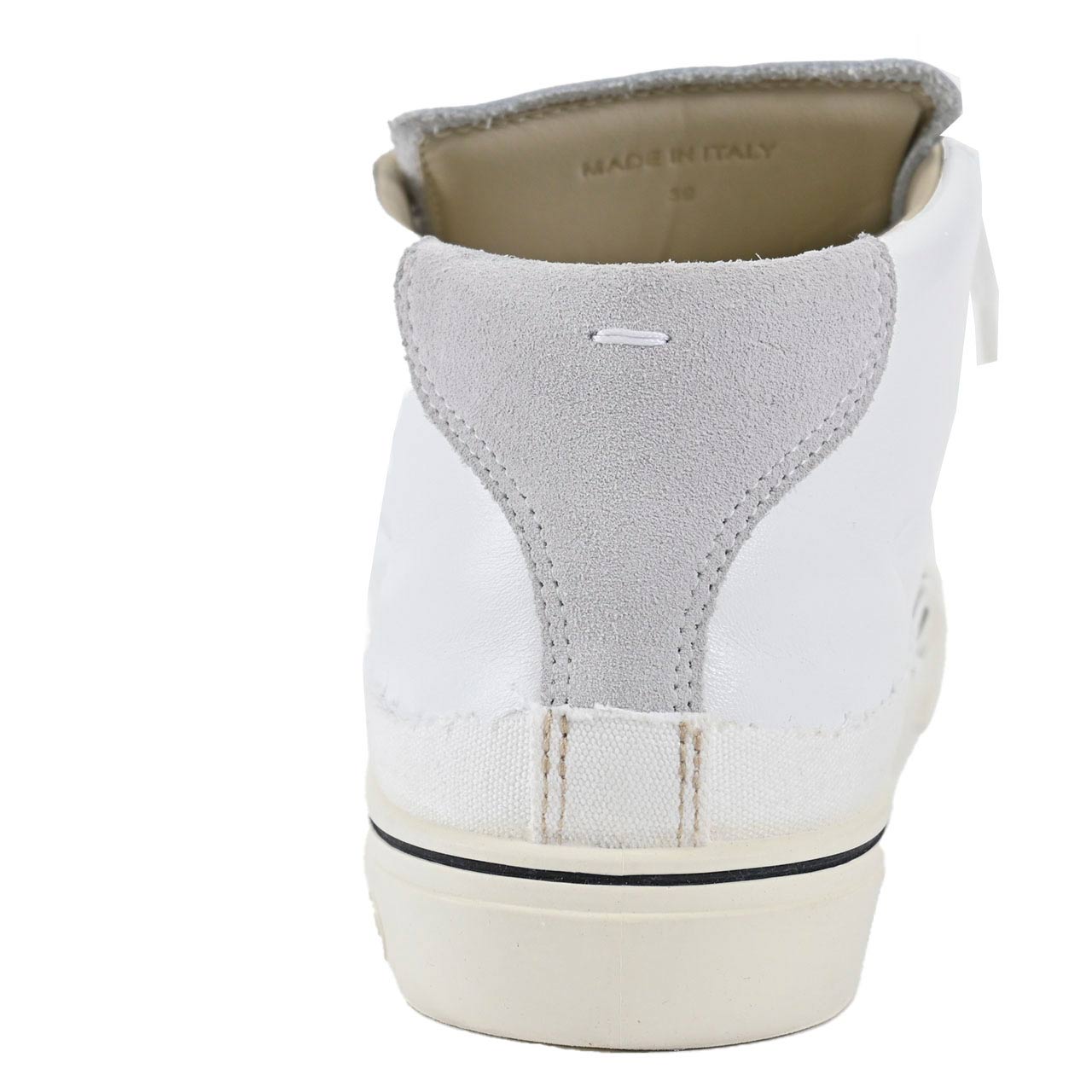 【期間限定SALE】 メゾン マルジェラ Maison Margiela レザースニーカー S57WS0390 H8548 ホワイト メンズ 【ラスト1点 39サイズ】