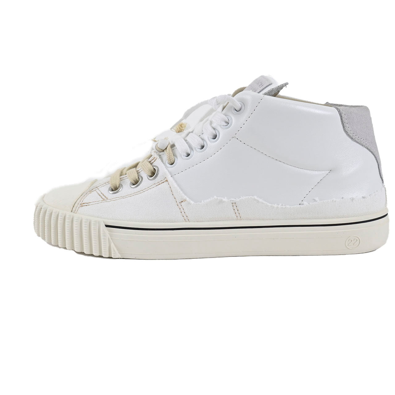 【期間限定SALE】 メゾン マルジェラ Maison Margiela レザースニーカー S57WS0390 H8548 ホワイト メンズ 【ラスト1点 39サイズ】