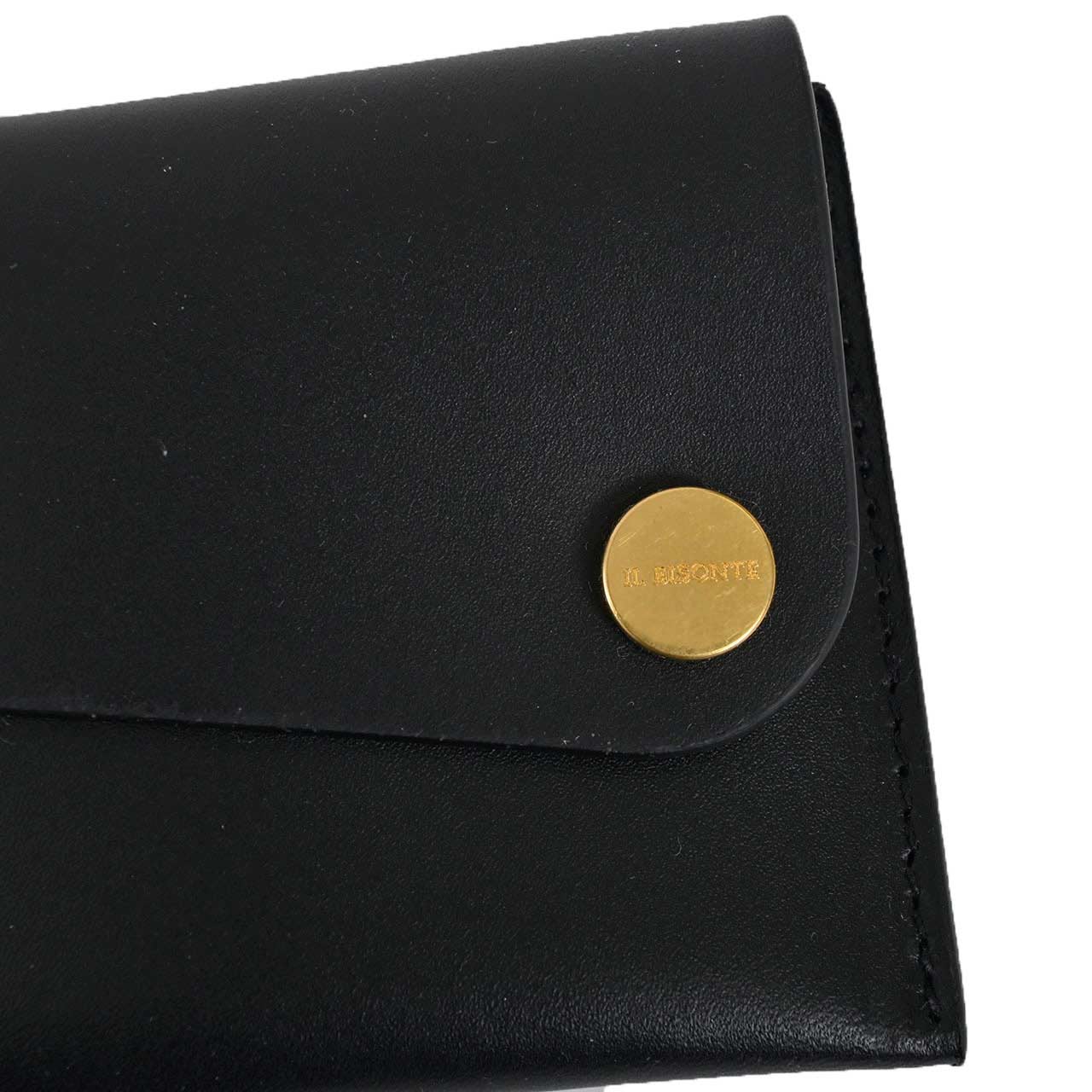 【期間限定SALE】 イルビゾンテ IL BISONTE コインケース SCC099 BK255H Nero ブラック メンズ レディース 一粒万倍日 寅の日 天赦日 春財布