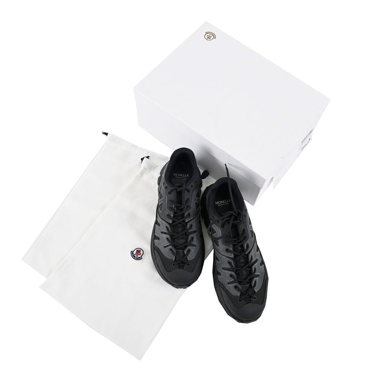 モンクレール ジーニアス MONCLER GENIUS スニーカー 4M706 00 M1861 SILENCIO LOW TOP 999 ブラック メンズ