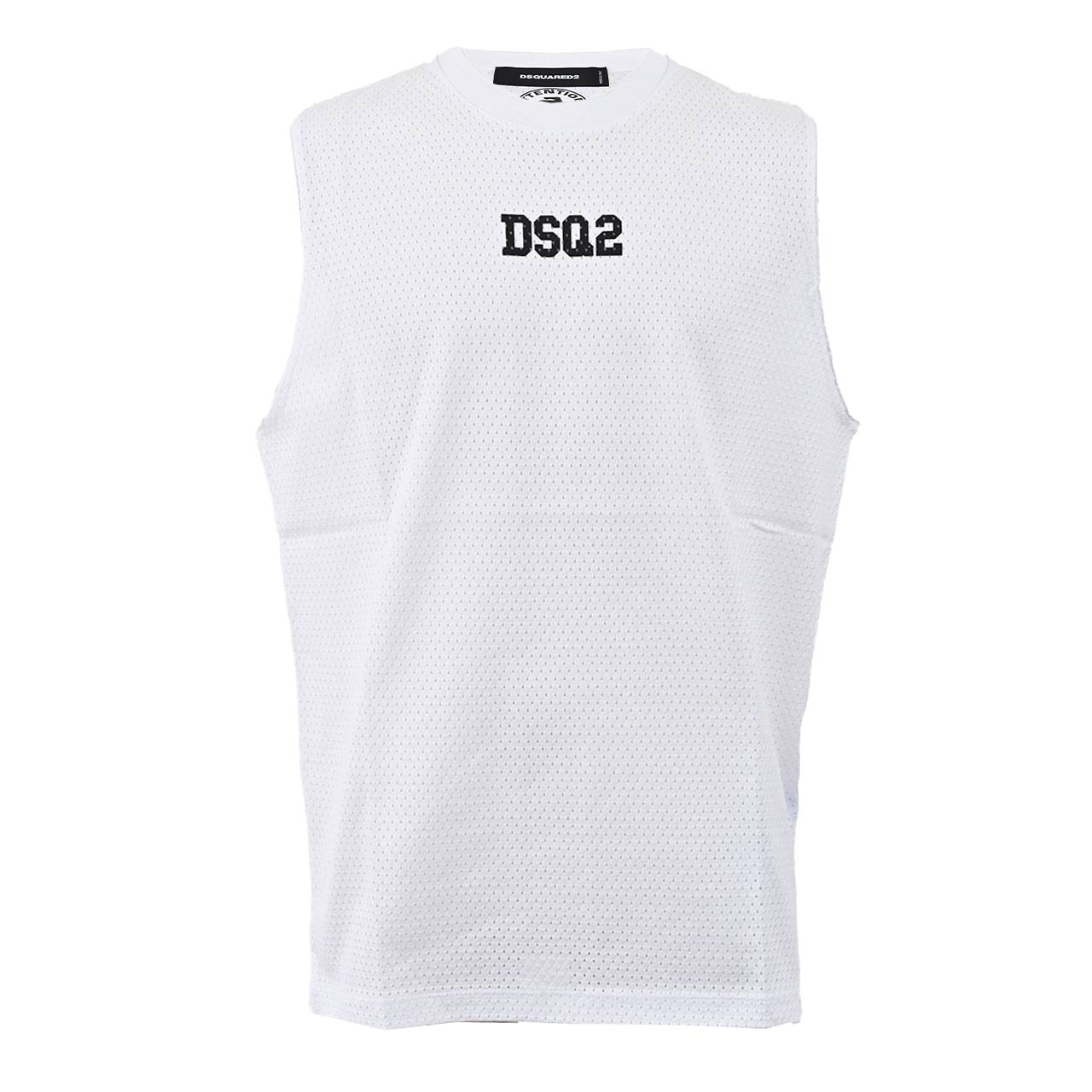 【46%OFF】 ディースクエアード DSQUARED2 ノースリーブ S71GD1163 S23847 100 ホワイト メンズ
