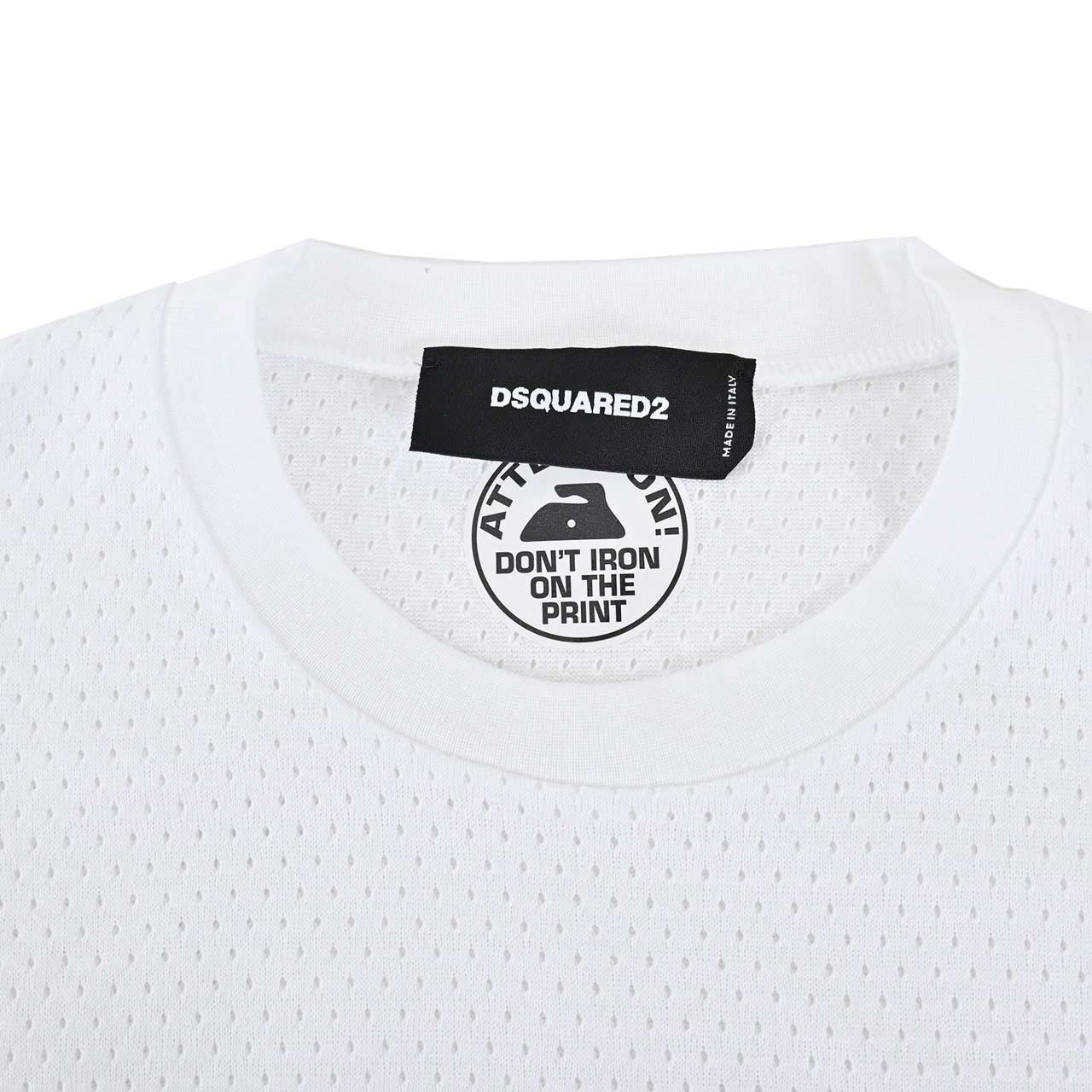 【48%OFF】 ディースクエアード DSQUARED2 クルーネック半袖Tシャツ S71GD1168 S23847 100 ホワイト メンズ 【ラスト1点 XLサイズ】