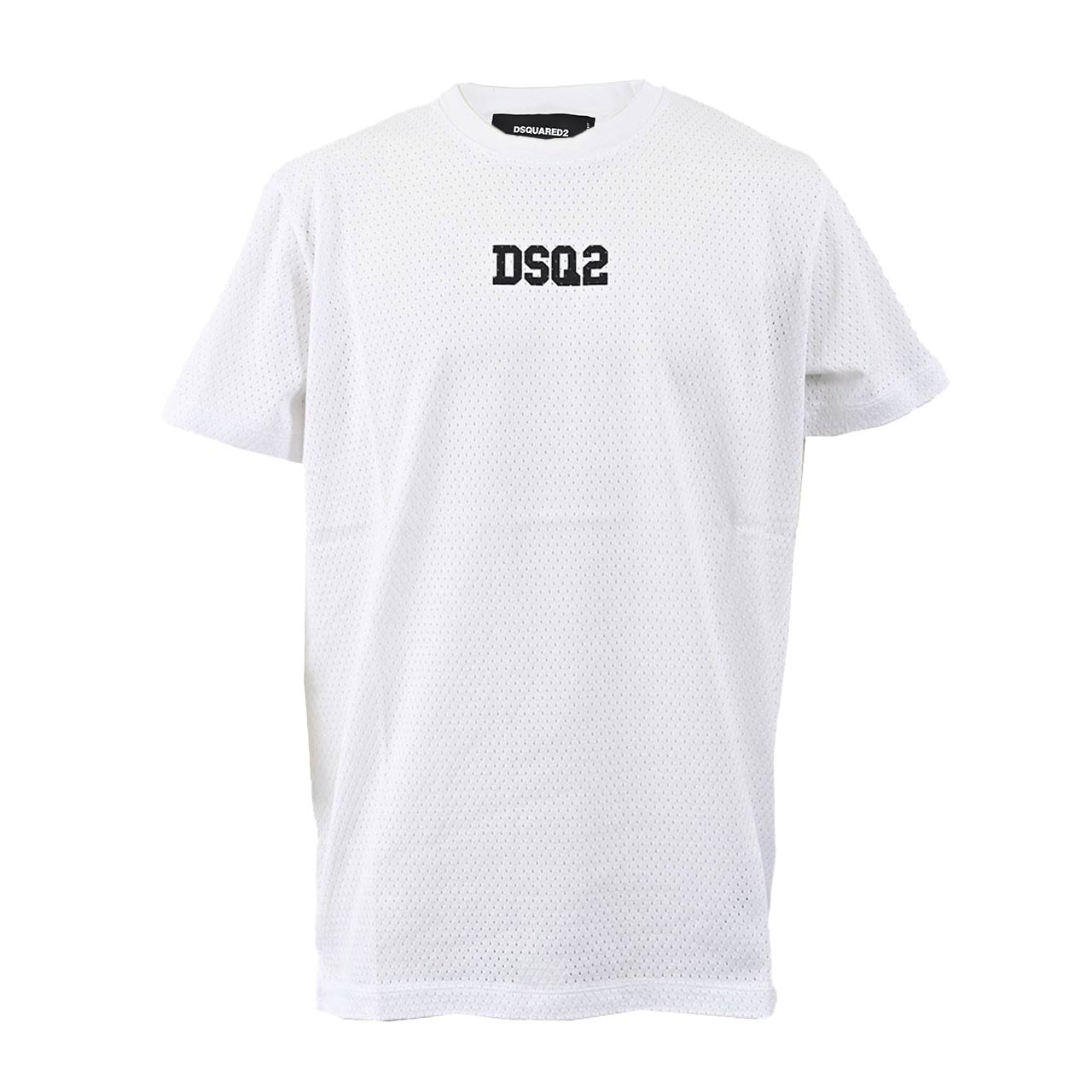 【48%OFF】 ディースクエアード DSQUARED2 クルーネック半袖Tシャツ S71GD1168 S23847 100 ホワイト メンズ 【ラスト1点 XLサイズ】