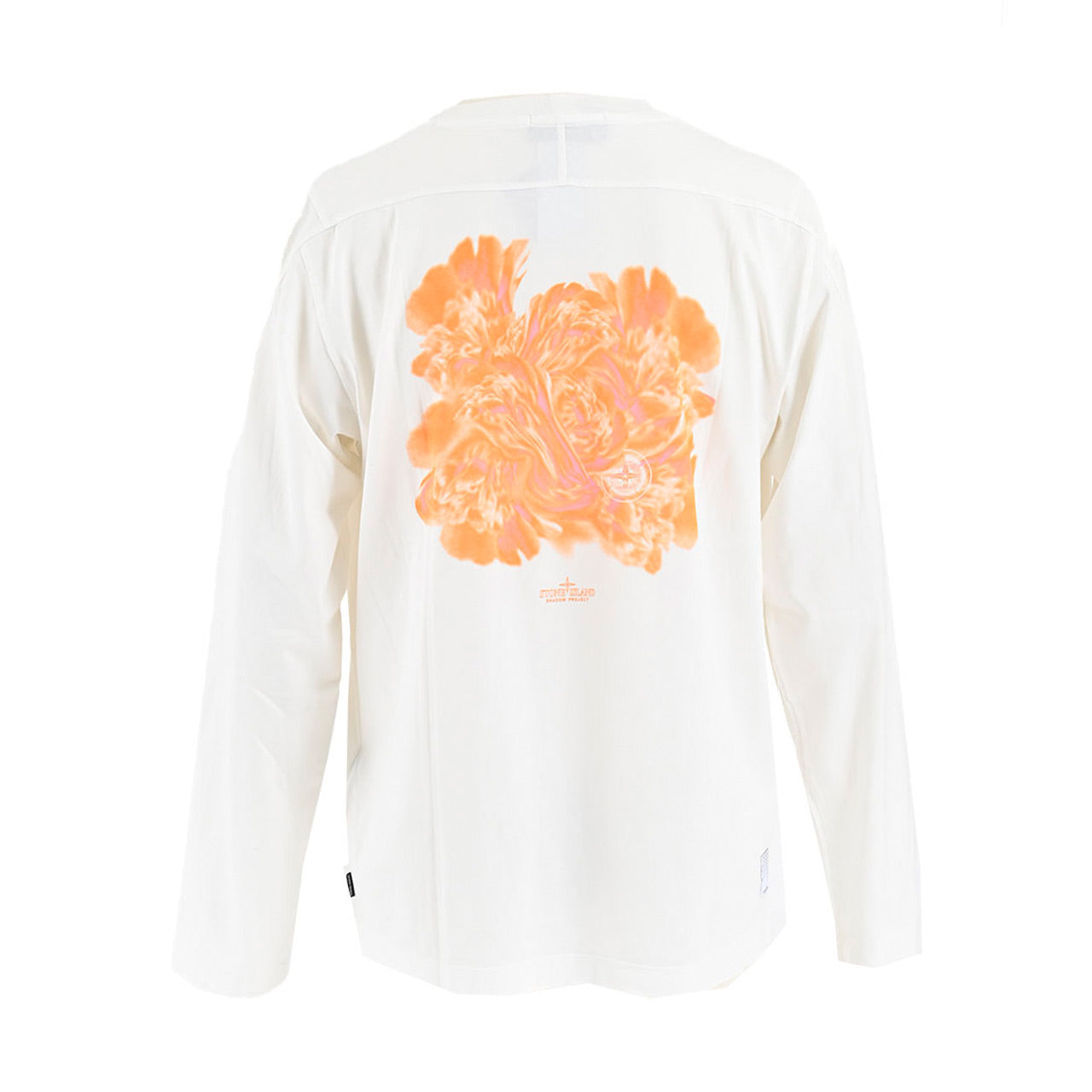 【期間限定SALE】 ストーン アイランド STONE ISLAND クルーネック長袖Tシャツ SHADOW PROJECT 76192021B V0099 ホワイト メンズ