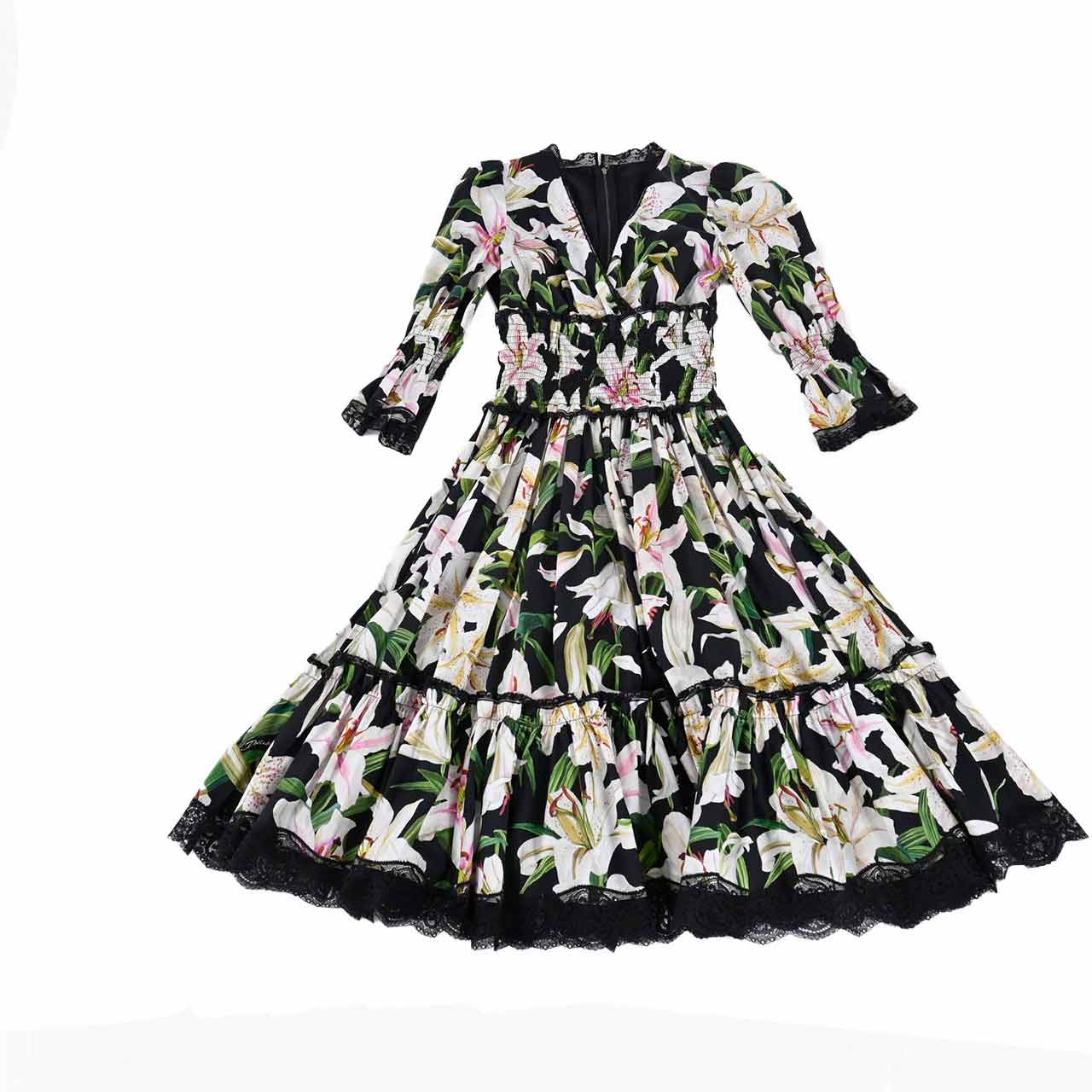 ドルチェ&ガッバーナ DOLCE&GABBANA ワンピース F6E6PTHS5EO1 HNKK8 マルチ レディース 【ラスト1点 38サイズ】