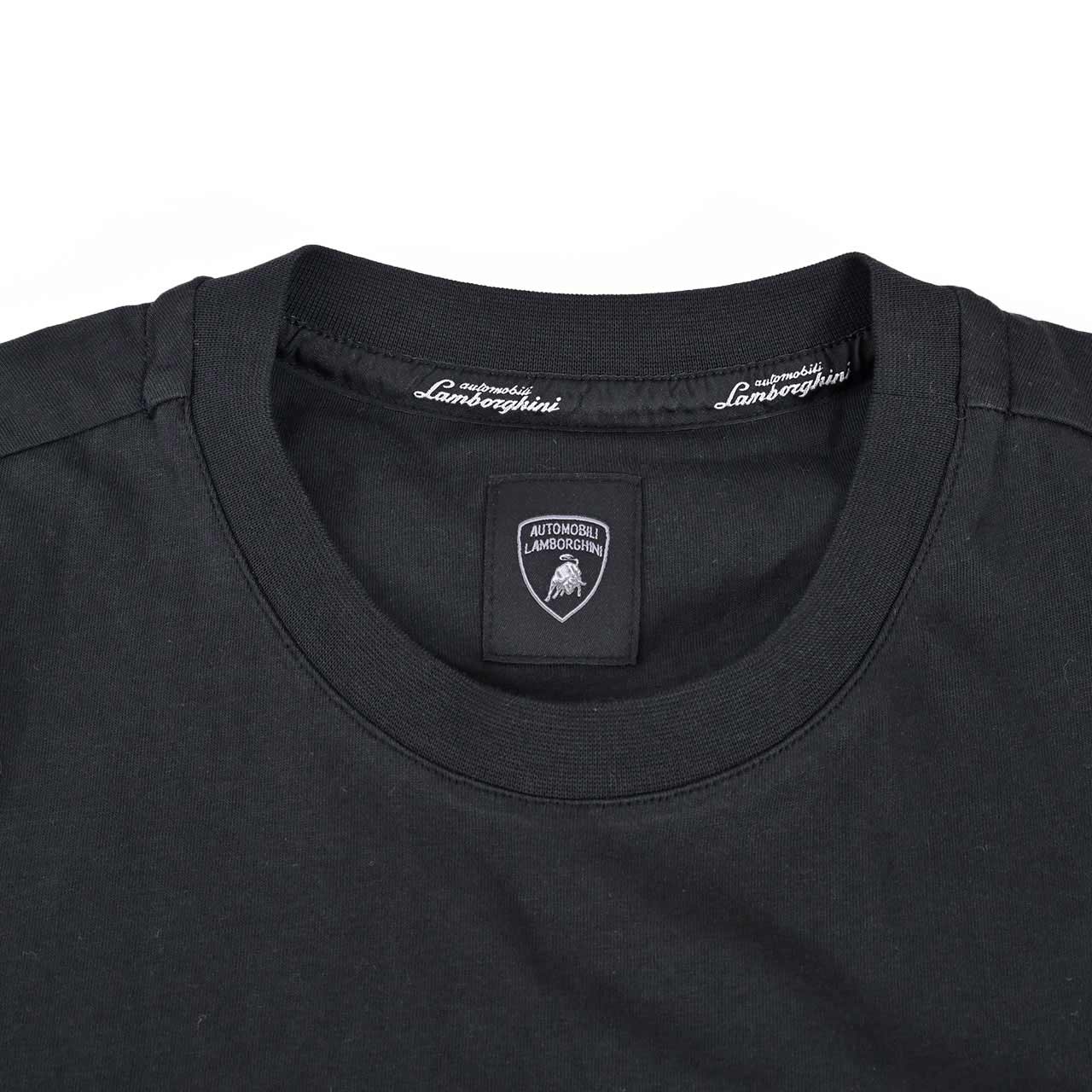 【49%OFF】 ランボルギーニ LAMBORGHINI クルーネック半袖Tシャツ 72XBH008 CJ513 899 ブラック メンズ