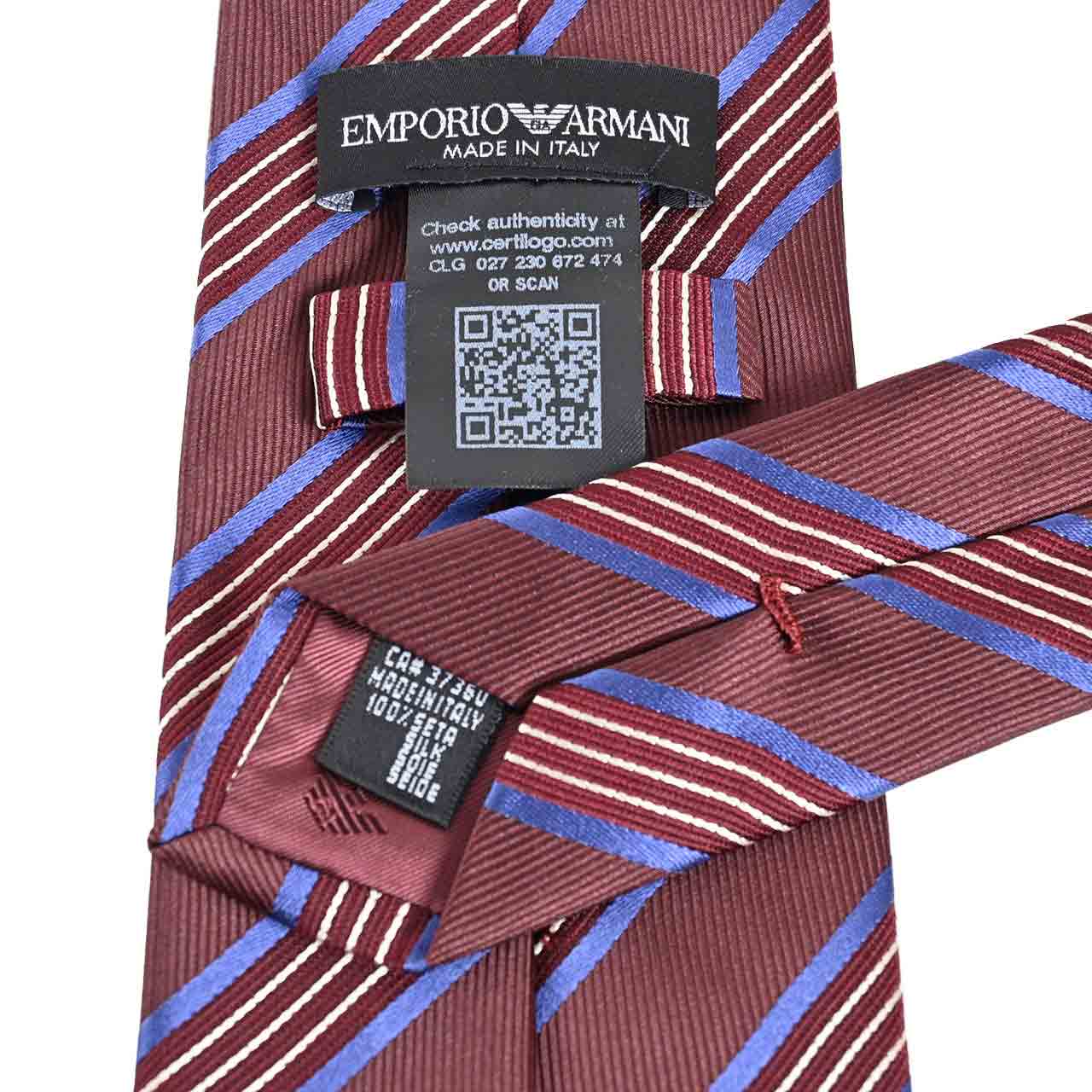 エンポリオ アルマーニ EMPORIO ARMANI ネクタイ 10EA2A2F643 176 レッド メンズ 就職祝い 誕生日 新生活応援 ギフト プレゼント 【プライスダウン】