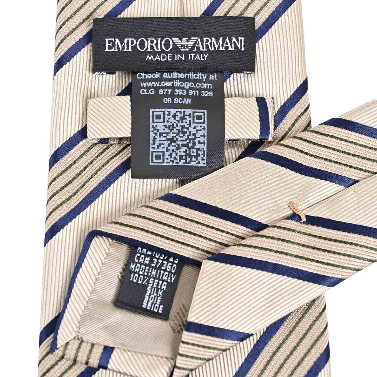 エンポリオ アルマーニ EMPORIO ARMANI ネクタイ 10EA2A2F643 1765 ベージュ メンズ 就職祝い 誕生日 新生活応援 ギフト プレゼント 【プライスダウン】
