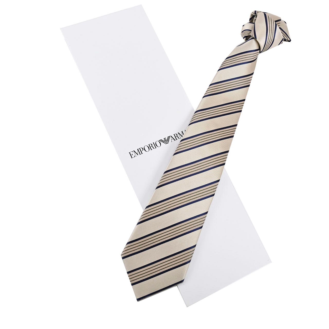 エンポリオ アルマーニ EMPORIO ARMANI ネクタイ 10EA2A2F643 1765 ベージュ メンズ 就職祝い 誕生日 新生活応援 ギフト プレゼント 【プライスダウン】