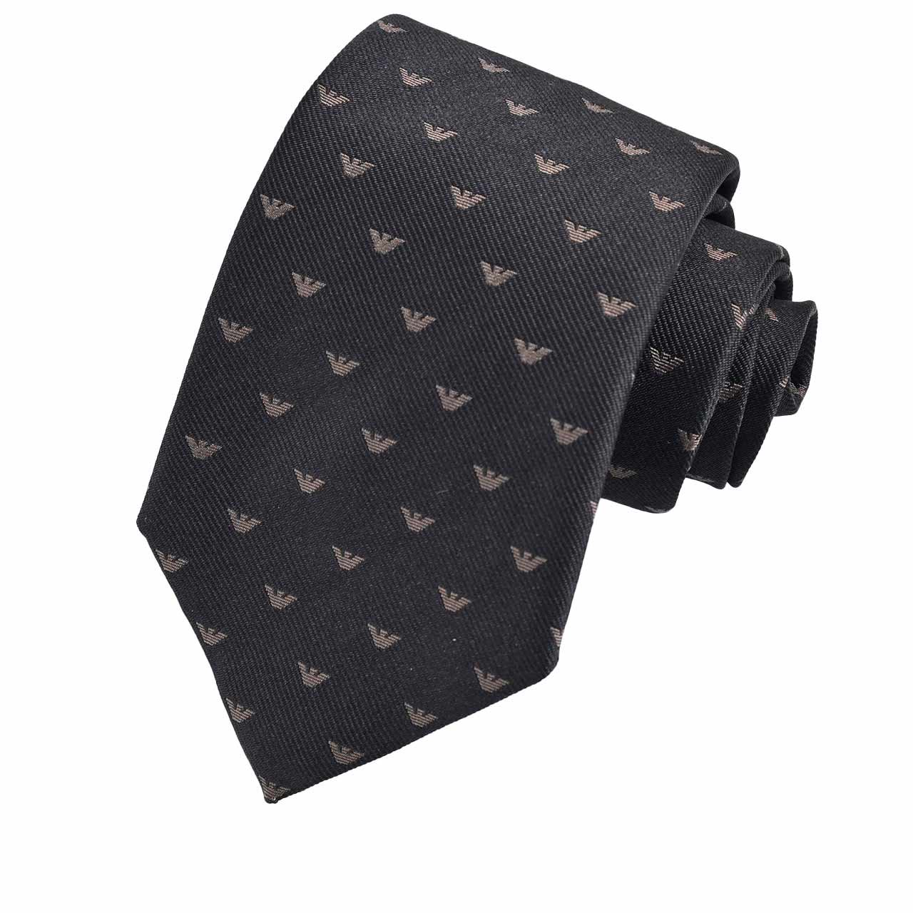 エンポリオ アルマーニ EMPORIO ARMANI ネクタイ 10EA2A2R616 220 ブラック メンズ 就職祝い 誕生日 新生活応援 ギフト プレゼント 【プライスダウン】
