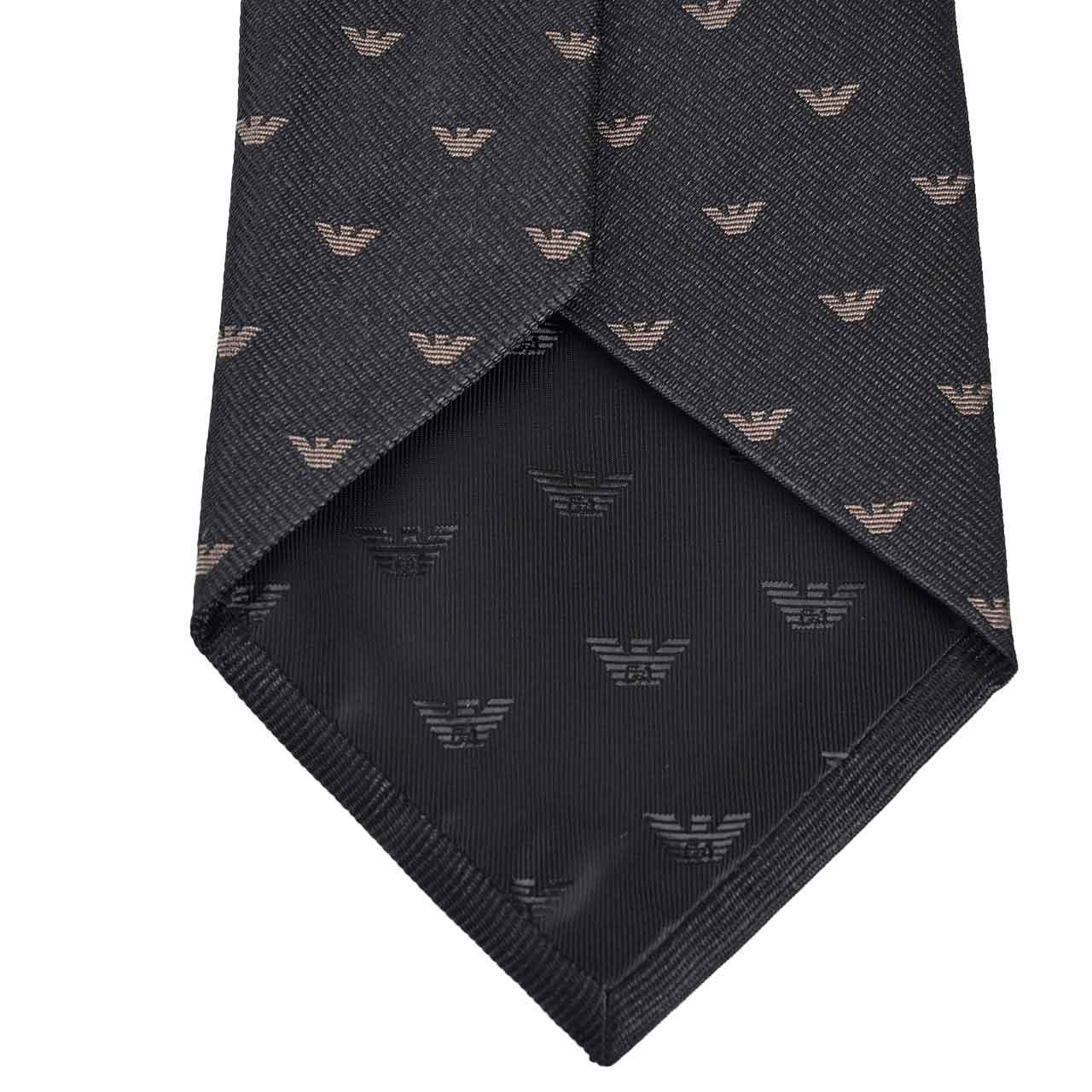 エンポリオ アルマーニ EMPORIO ARMANI ネクタイ 10EA2A2R616 220 ブラック メンズ 就職祝い 誕生日 新生活応援 ギフト プレゼント 【プライスダウン】
