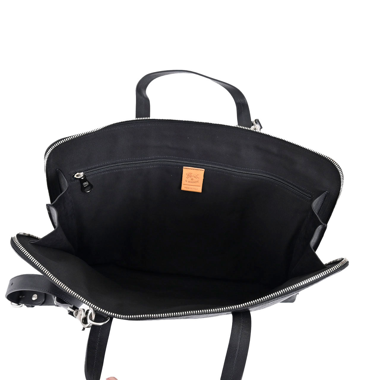 イルビゾンテ IL BISONTE ブリーフケース BBC053 PO0001 198N ブラック 2022AW メンズ