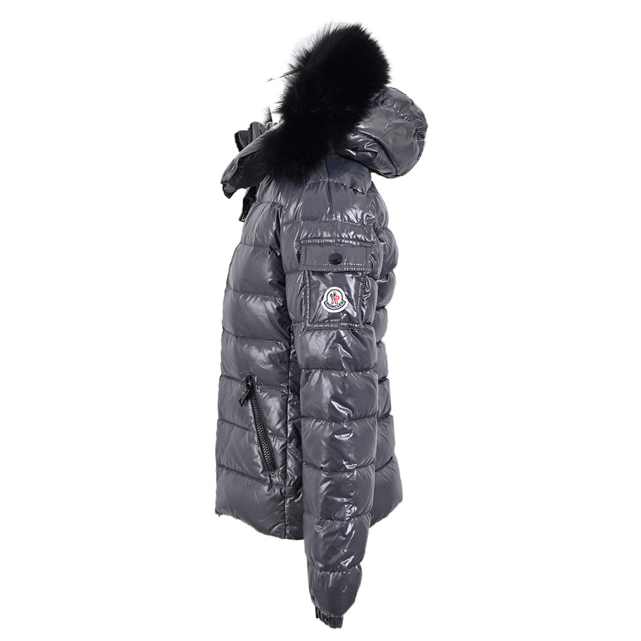 モンクレール MONCLER ダウンジャケット BADYFUR 906 4685825 68950 グレー レディース 【ラスト1点 00サイズ】 【最終入荷 売り切りセール】