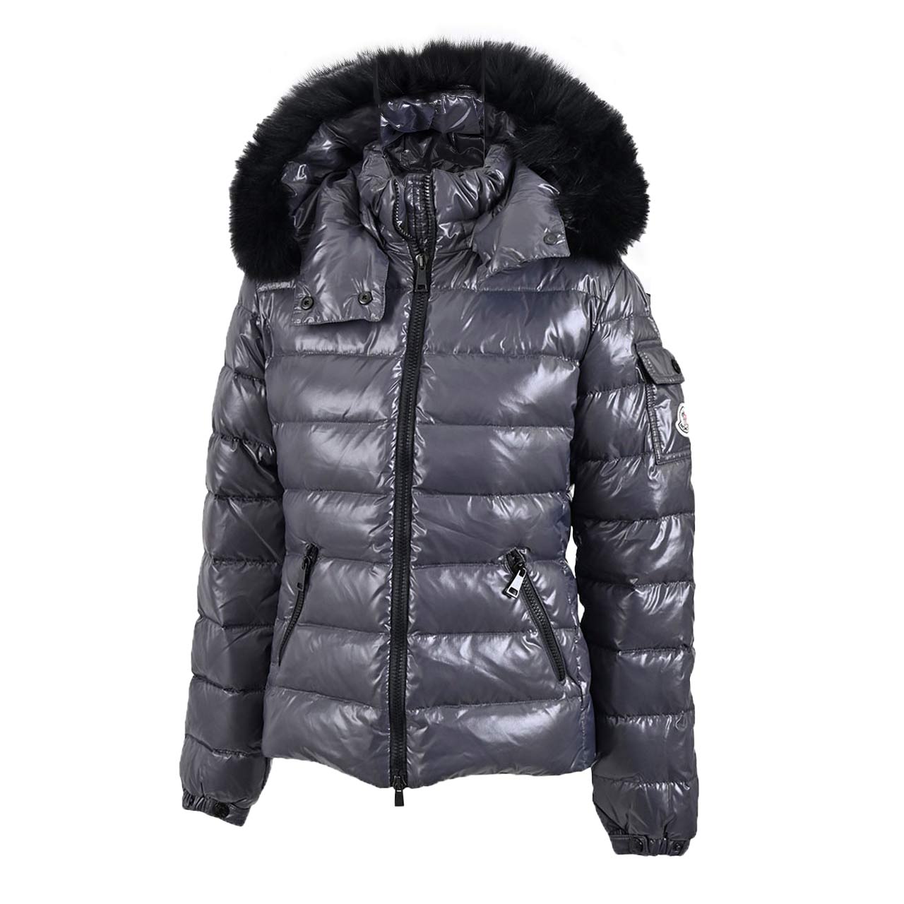 モンクレール MONCLER ダウンジャケット BADYFUR 906 4685825 68950 グレー レディース 【ラスト1点 00サイズ】 【最終入荷 売り切りセール】