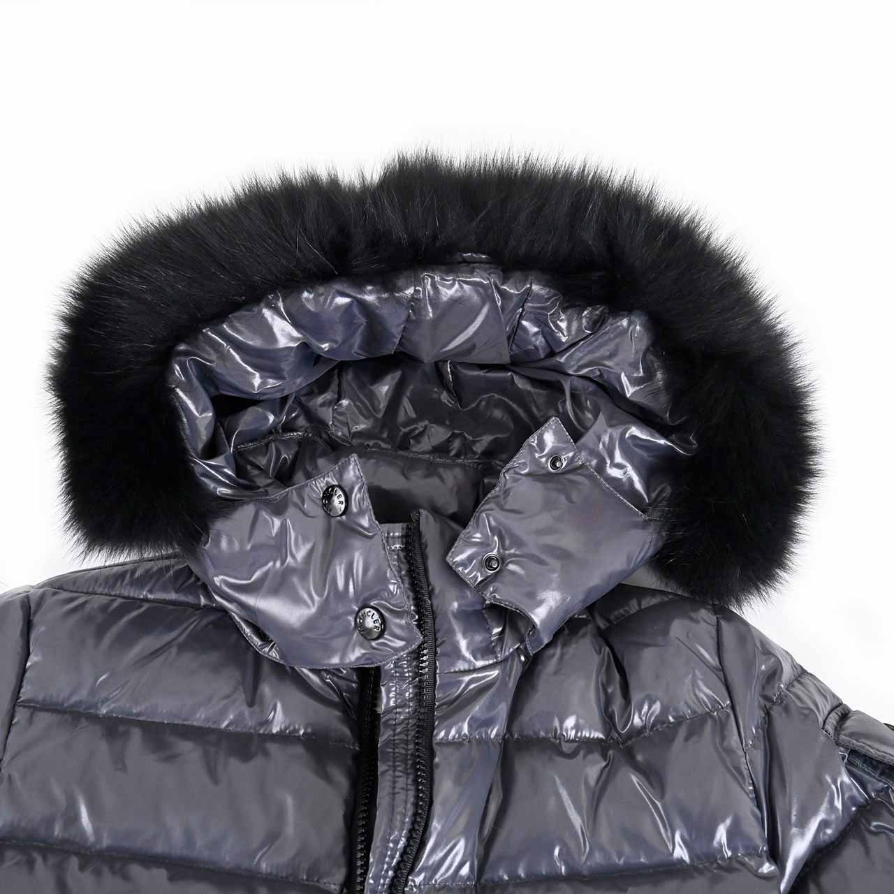 モンクレール MONCLER ダウンジャケット BADYFUR 906 4685825 68950 グレー レディース 【ラスト1点 00サイズ】 【最終入荷 売り切りセール】