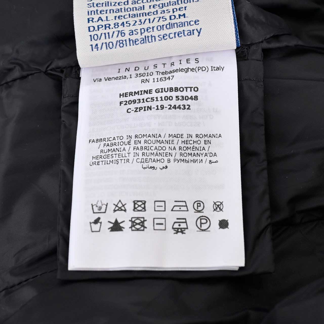 モンクレール MONCLER ダウンコート HERMINE 999 ブラック レディース 【最終入荷 売り切りセール】