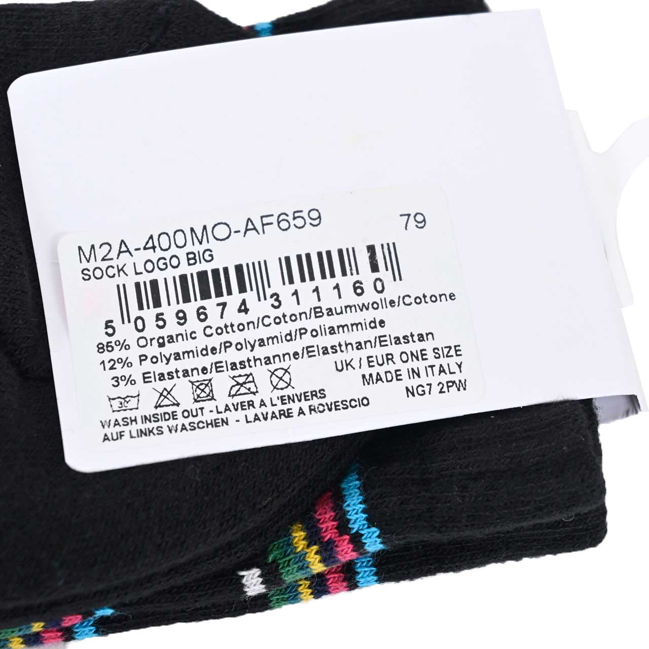 ピーエス ポールスミス PS Paul Smith ソックス MEN SOCK LOGO BIG M2A400MOAF659 79 ブラック メンズ ギフト プレゼント