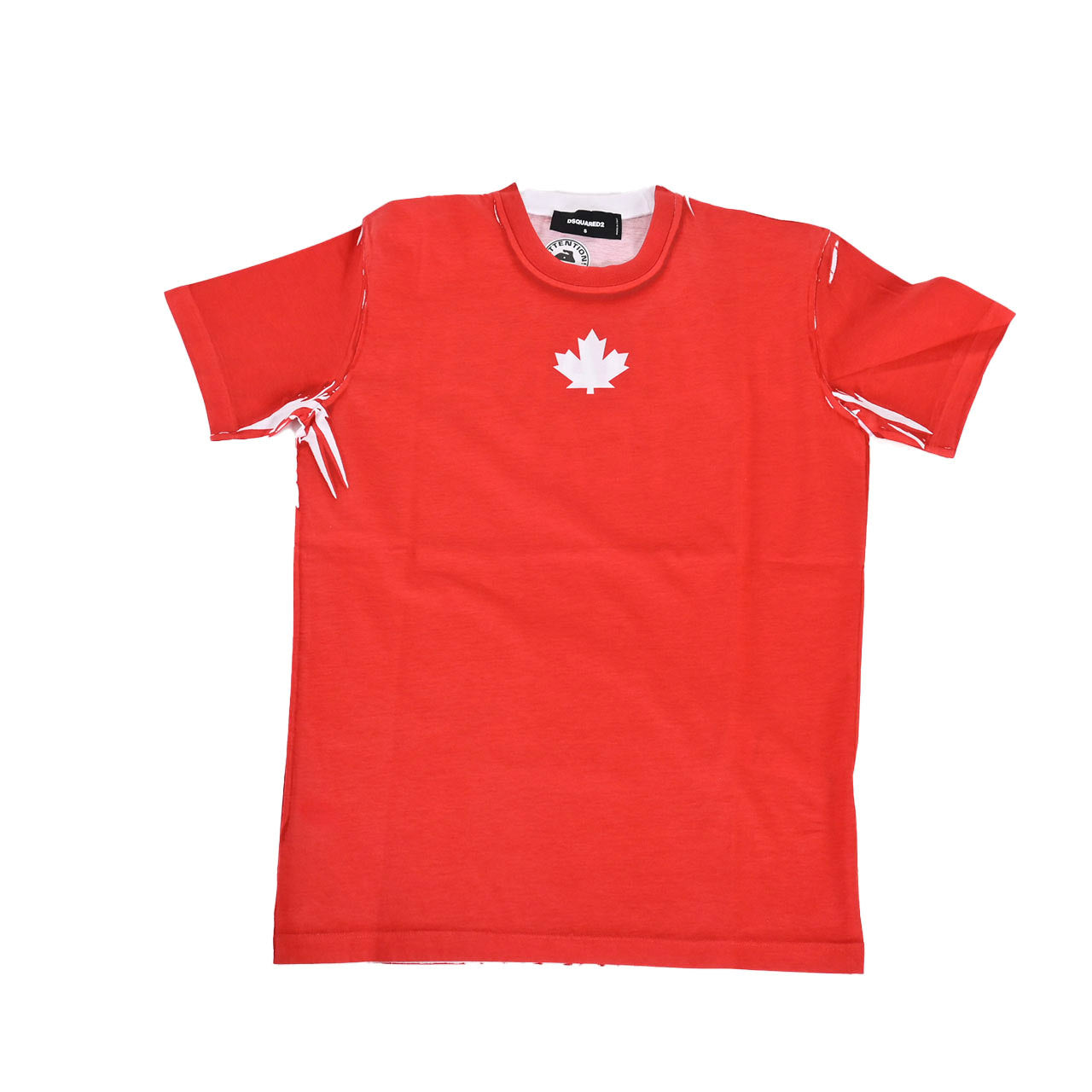 【62%OFF】 ディースクエアード DSQUARED2 Tシャツ S74GD0853 S23009 312 レッド メンズ