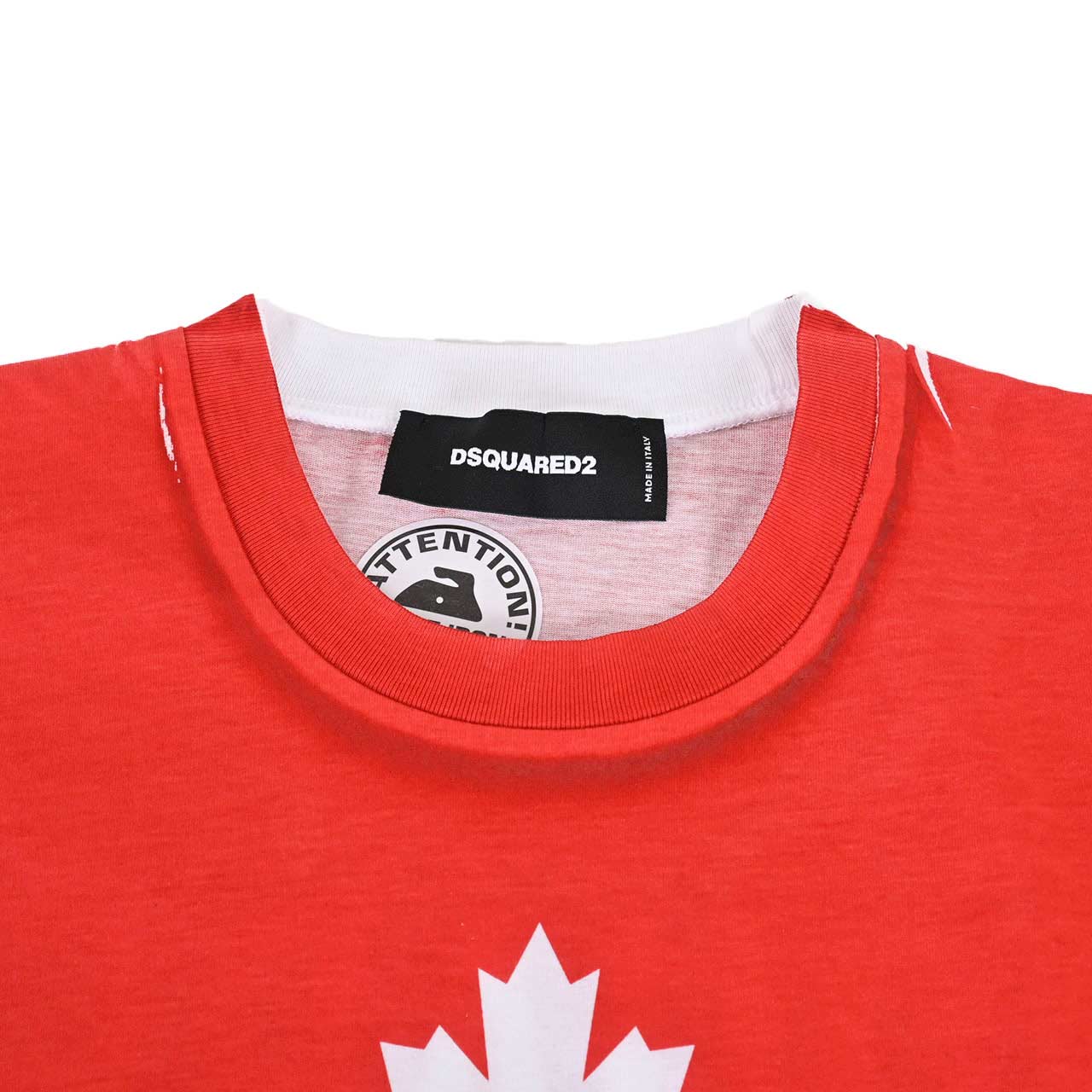 【62%OFF】 ディースクエアード DSQUARED2 Tシャツ S74GD0853 S23009 312 レッド メンズ