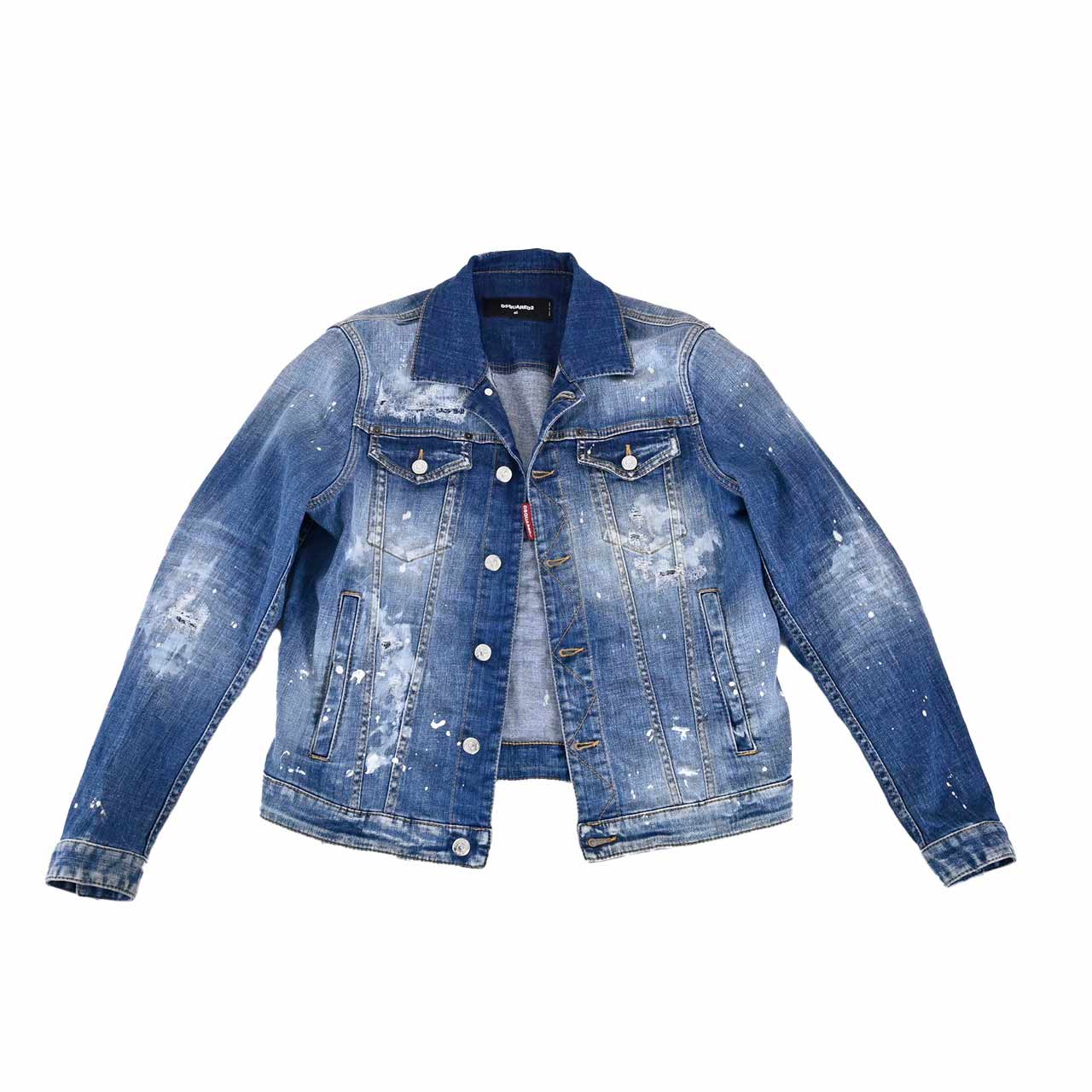 ディースクエアード DSQUARED2 デニムジャケット S74AM1174 S30342 470 ブルー メンズ 【ラスト1点 46サイズ】