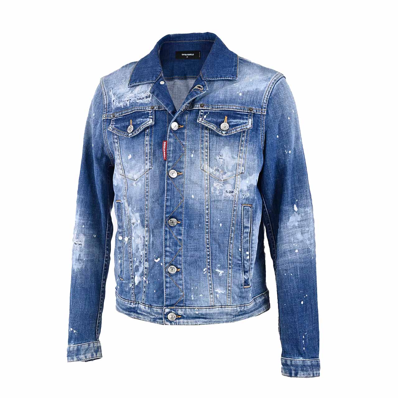 ディースクエアード DSQUARED2 デニムジャケット S74AM1174 S30342 470 ブルー メンズ 【ラスト1点 46サイズ】
