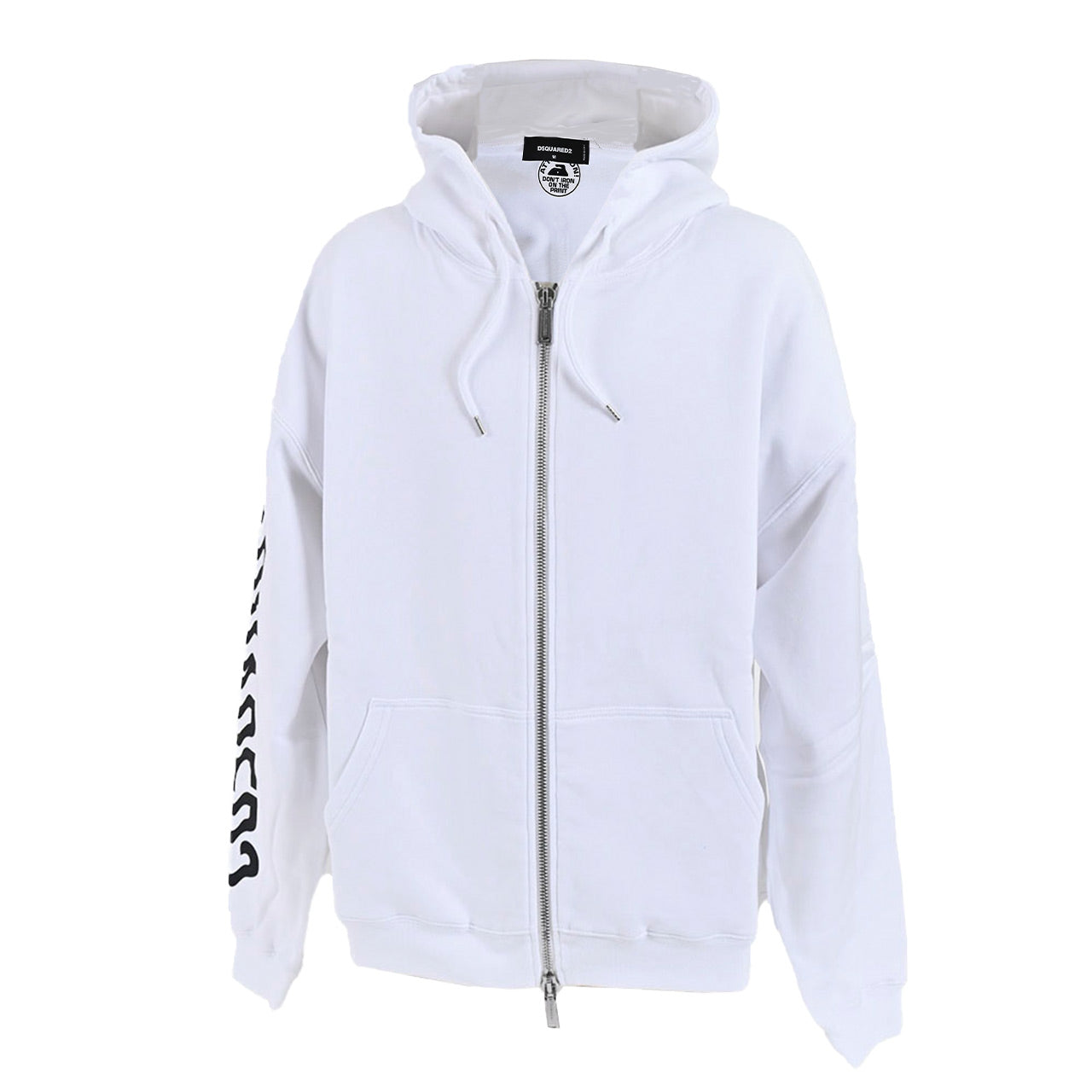 【期間限定SALE】 ディースクエアード DSQUARED2 ジップアップパーカー D2 Zip Herca Hoodie S74HG0139 S25516 100 ホワイト 2023SS メンズ
