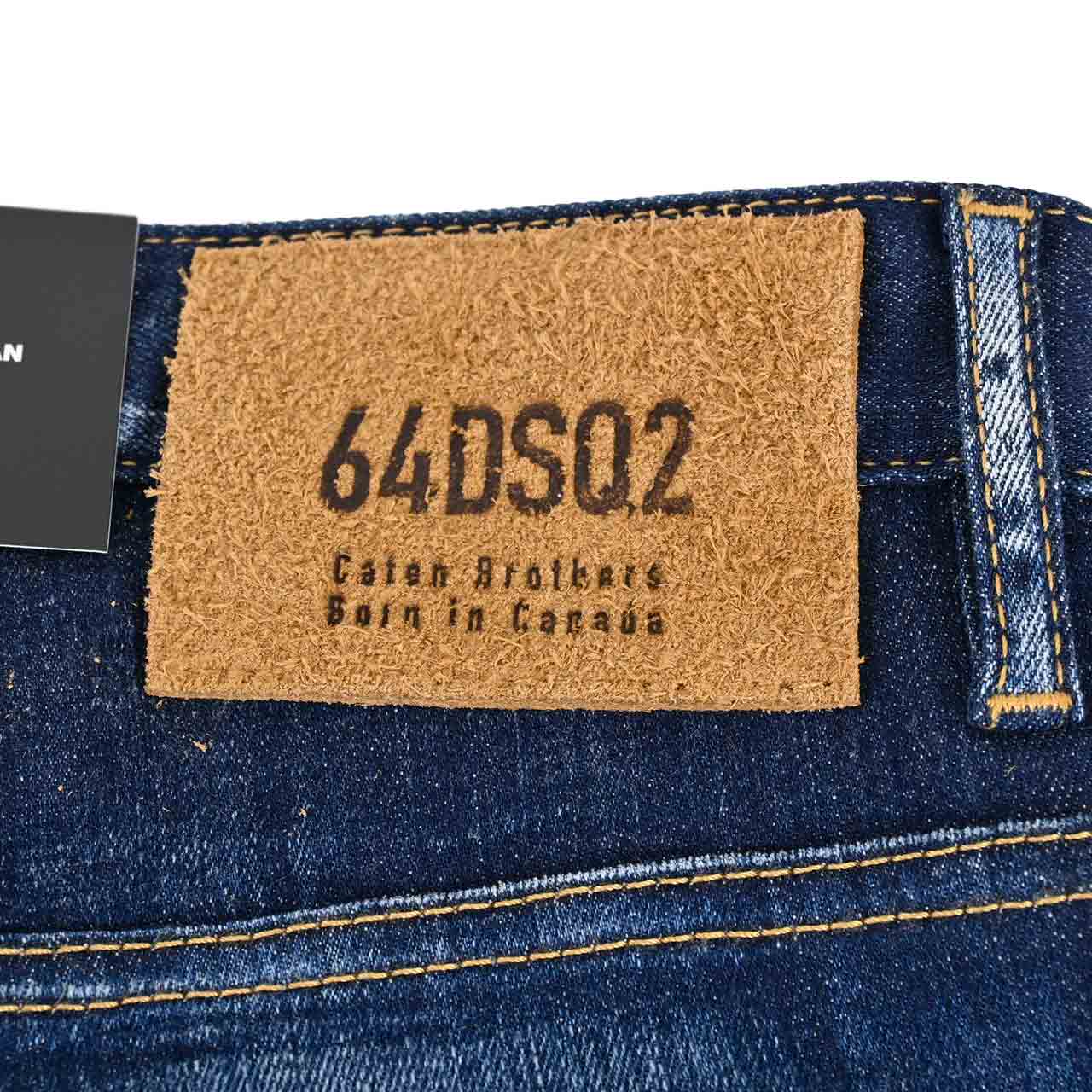 【期間限定SALE】 ディースクエアード DSQUARED2 ジーンズ Skater Jean S74LB1232 S30342 470 ブルー 2023SS メンズ 【ラスト1点 50サイズ】