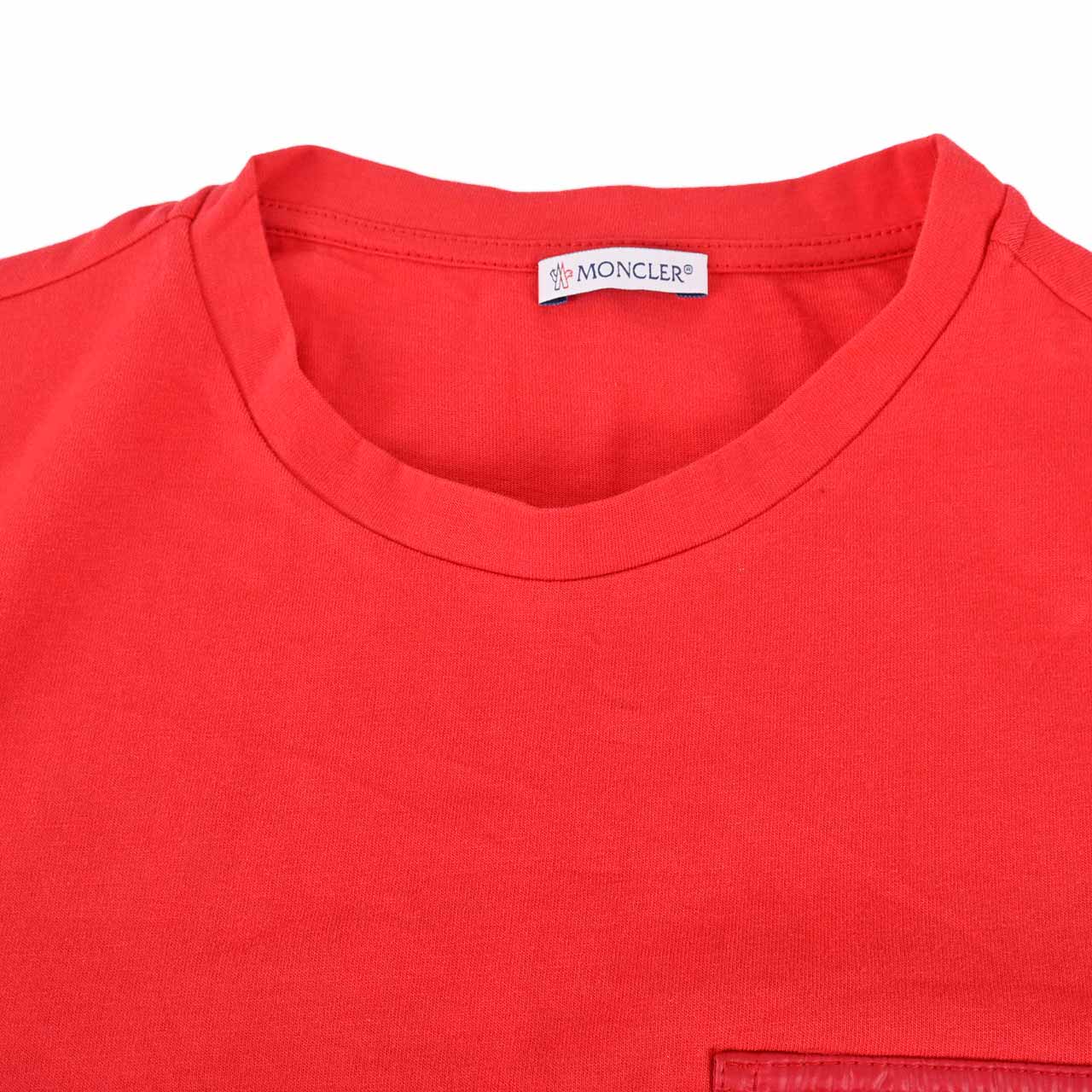 モンクレール MONCLER Tシャツ 8C000 48 8390Y 455 レッド メンズ