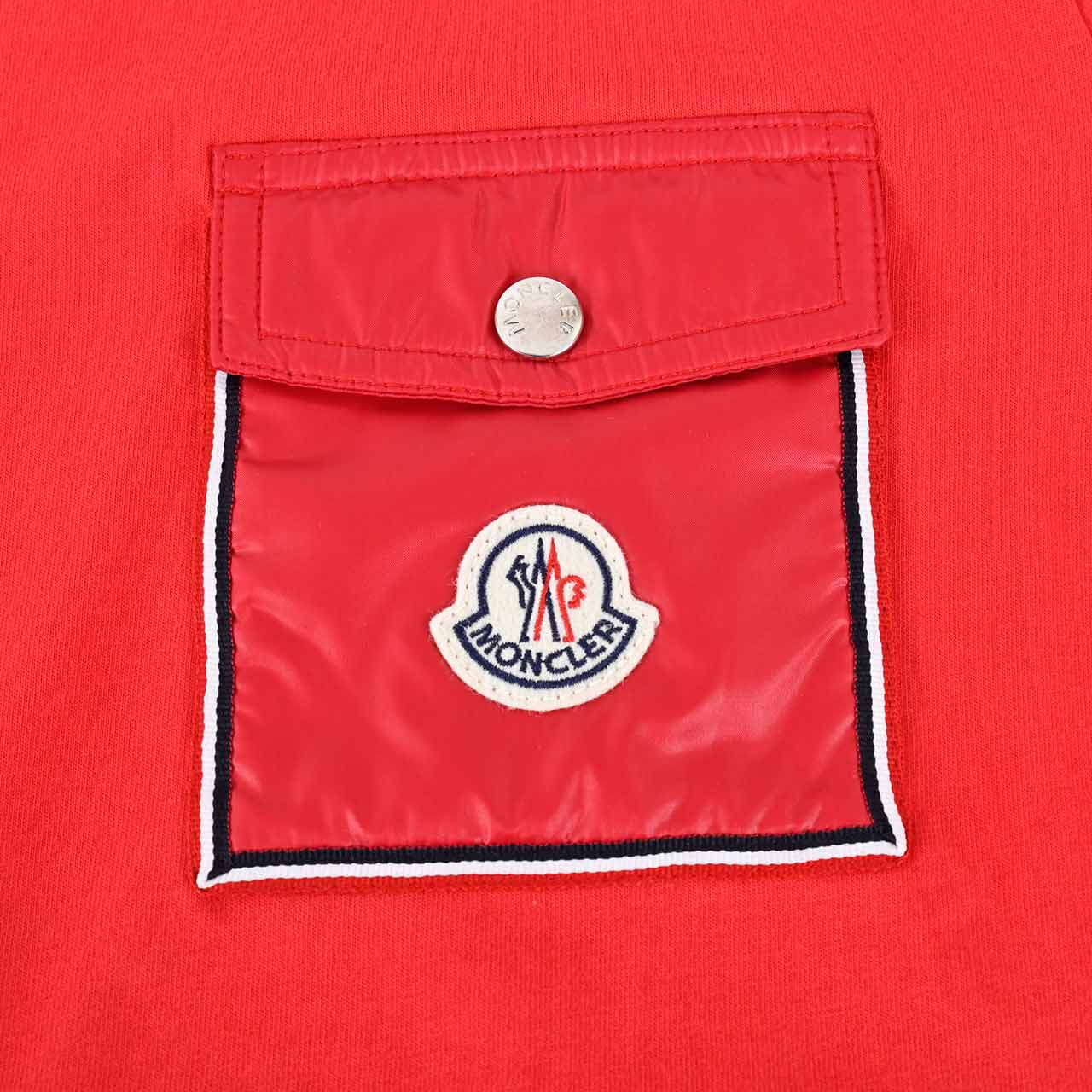 モンクレール MONCLER Tシャツ 8C000 48 8390Y 455 レッド メンズ
