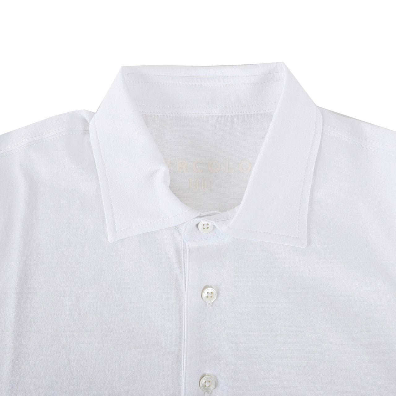 【37%OFF】 チルコロ CIRCOLO 1901 ポロシャツ CN3880 ホワイト 2023SS メンズ ゴルフ 【ラスト1点 Lサイズ】