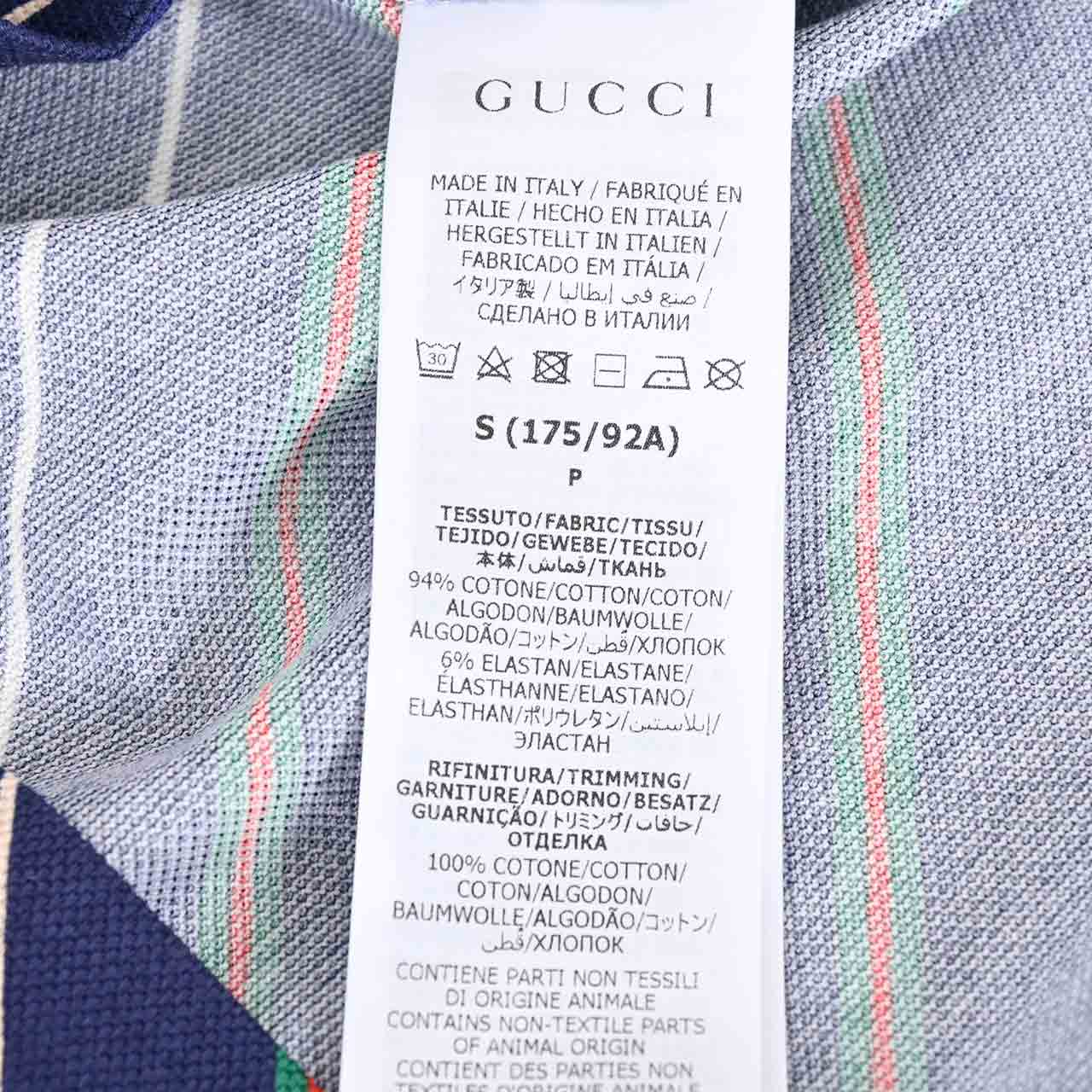 グッチ GUCCI ポロシャツ 717391 XJEWI4672 ネイビー 2023SS メンズ ゴルフ 【ラスト1点 Sサイズ】 【プライスダウン】